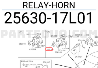 Nissan 2563017L01 RELAY-HORN
