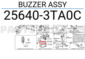Nissan 256403TA0C BUZZER ASSY