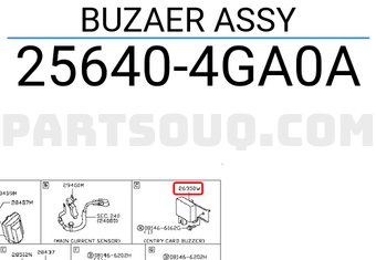 Nissan 256404GA0A BUZAER ASSY
