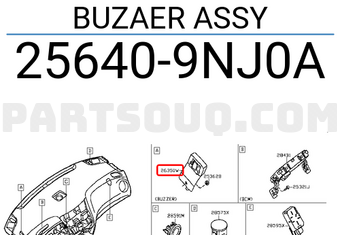 Nissan 256409NJ0A BUZAER ASSY