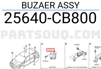 Nissan 25640CB800 BUZAER ASSY