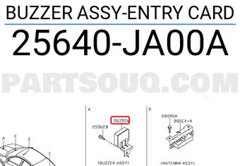 Nissan 25640JA00A BUZZER ASSY-ENTRY CARD