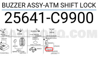 Nissan 25641C9900 BUZZER ASSY-ATM SHIFT LOCK