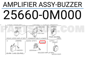 Nissan 256600M000 AMPLIFIER ASSY-BUZZER