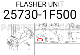 Nissan 257301F500 FLASHER UNIT