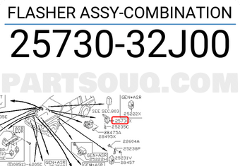Nissan 2573032J00 FLASHER ASSY-COMBINATION