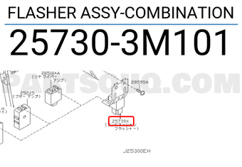 Nissan 257303M101 FLASHER ASSY-COMBINATION