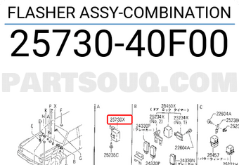 Nissan 2573040F00 FLASHER ASSY-COMBINATION
