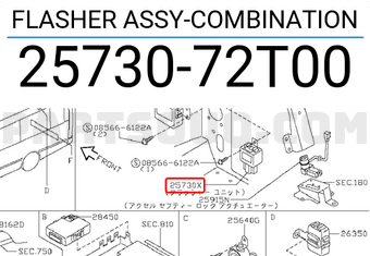 Nissan 2573072T00 FLASHER ASSY-COMBINATION