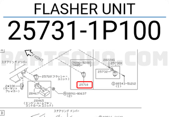Nissan 257311P100 FLASHER UNIT