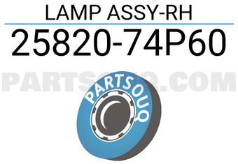 Nissan 2582074P60 LAMP ASSY-RH