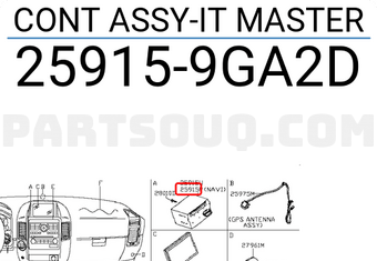 Nissan 259159GA2D CONT ASSY-IT MASTER