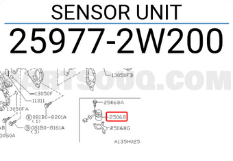 Nissan 259772W200 SENSOR UNIT