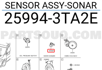 Nissan 259943TA2E SENSOR ASSY-SONAR