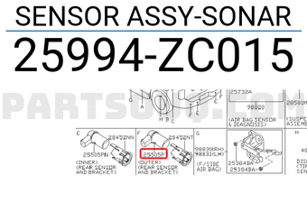Nissan 25994ZC015 SENSOR ASSY-SONAR