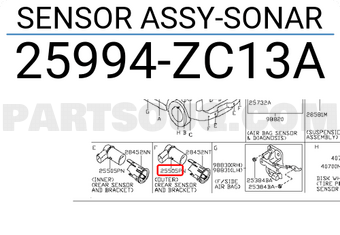 Nissan 25994ZC13A SENSOR ASSY-SONAR