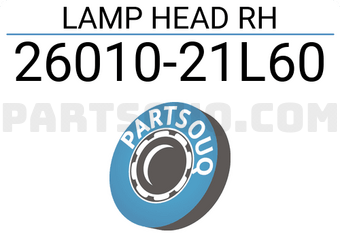 Nissan 2601021L60 LAMP HEAD RH