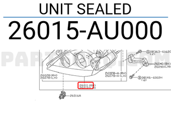 Nissan 26015AU000 UNIT SEALED