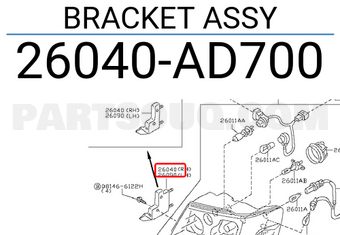 Nissan 26040AD700 BRACKET ASSY
