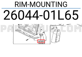 Nissan 2604401L65 RIM-MOUNTING