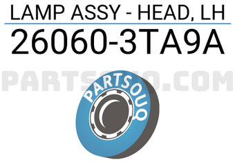 Nissan 260603TA9A LAMP ASSY - HEAD, LH