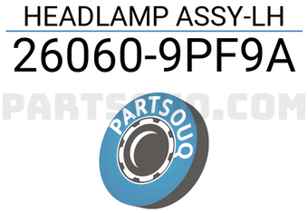 Nissan 260609PF9A HEADLAMP ASSY-LH