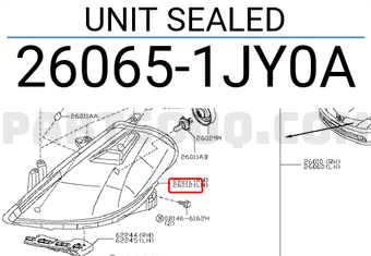 Nissan 260651JY0A UNIT SEALED