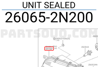 Nissan 260652N200 UNIT SEALED
