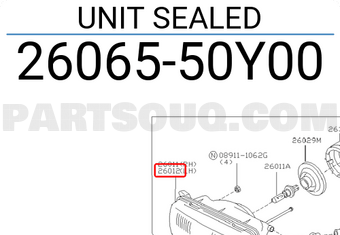 Nissan 2606550Y00 UNIT SEALED