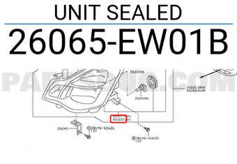 Nissan 26065EW01B UNIT SEALED