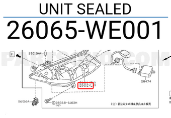 Nissan 26065WE001 UNIT SEALED