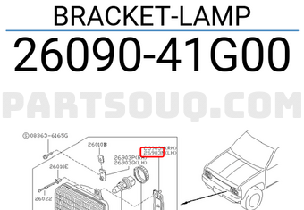 Nissan 2609041G00 BRACKET-LAMP