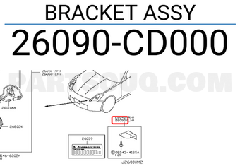 Nissan 26090CD000 BRACKET ASSY