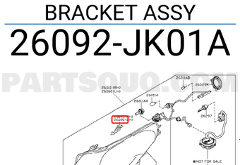 Nissan 26092JK01A BRACKET ASSY