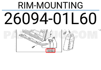 Nissan 2609401L60 RIM-MOUNTING