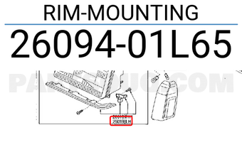 Nissan 2609401L65 RIM-MOUNTING