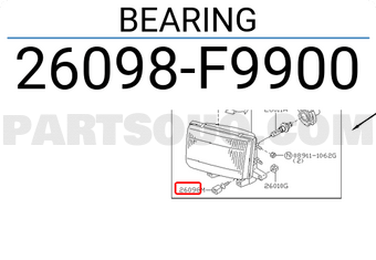 Nissan 26098F9900 BEARING