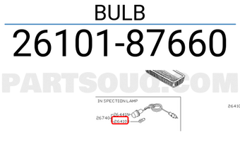 Nissan 2610187660 BULB