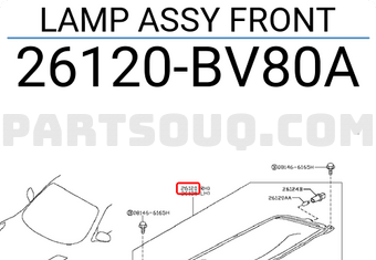 LAMP ASSY FRONT B6120BV80J | Nissan Parts | PartSouq