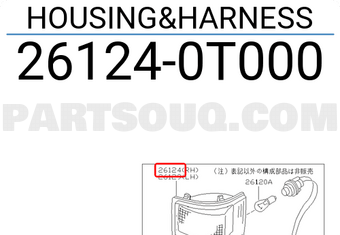 Nissan 261240T000 HOUSING&HARNESS