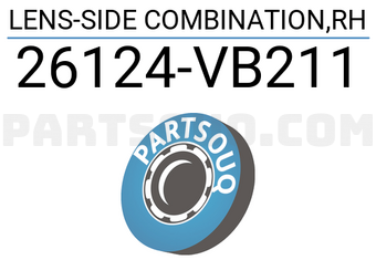 Nissan 26124VB211 LENS-SIDE COMBINATION,RH