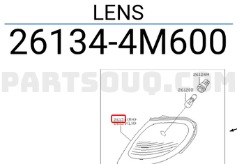 Nissan 261344M600 LENS