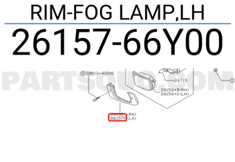 Nissan 2615766Y00 RIM-FOG LAMP,LH