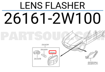 Nissan 261612W100 LENS FLASHER
