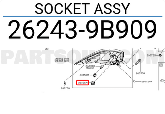 Nissan 262439B909 SOCKET ASSY