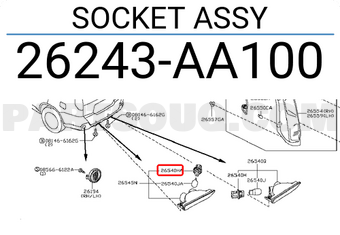Nissan 26243AA100 SOCKET ASSY