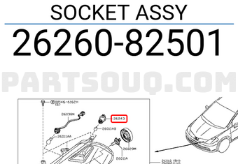 Nissan 2626082501 SOCKET ASSY
