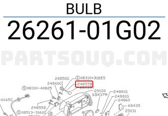 Nissan 2626101G02 BULB