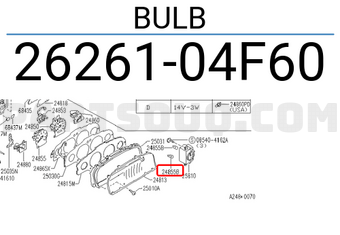 Nissan 2626104F60 BULB