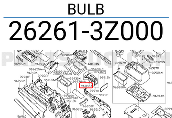 Nissan 262613Z000 BULB